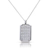 Diamonfire Tag Necklace with Zirconia