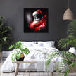 Santa's Melancholy Christmas Canvas