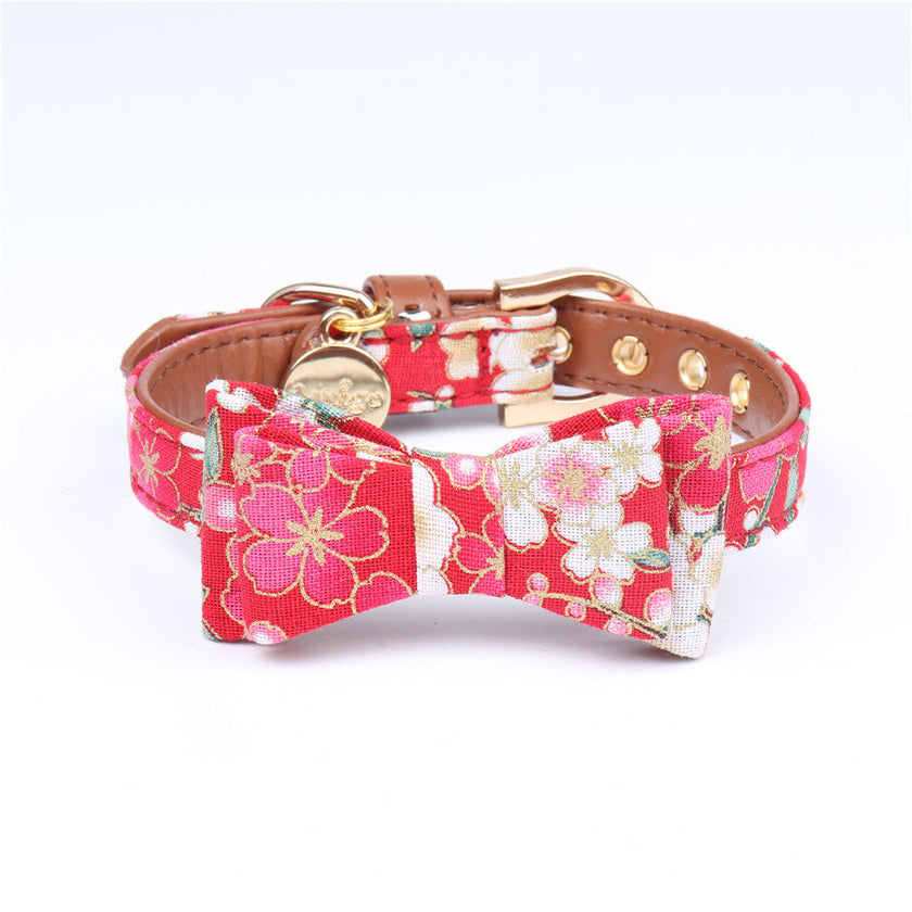 Haustierhalsband im japanischen Stil mit Bronzierung