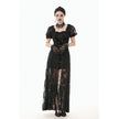 Dark in Love Morwenna Lace Gothic Maxi Dress in Black