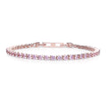 Diamonfire Pink Zirconia Tennis Bracelet
