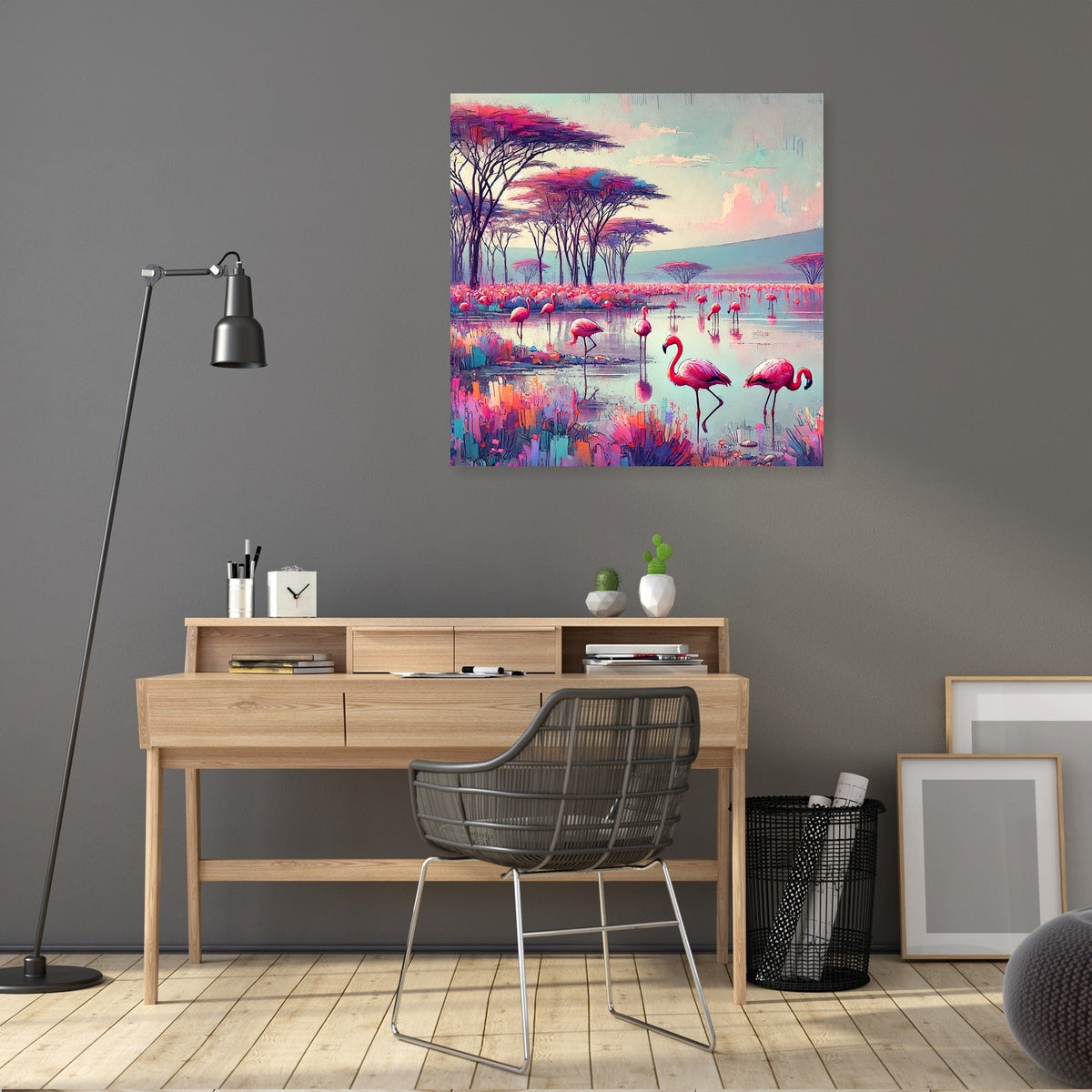 Flamingo Paradise Canvas