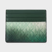Logo Tall Card Case Cooper Moss Green Multi