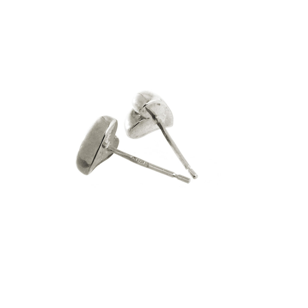 Simply Heart Silver Stud Earrings