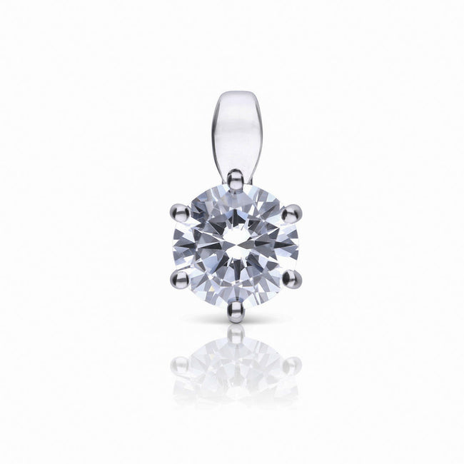 Diamonfire Six Claw Carat Pendant