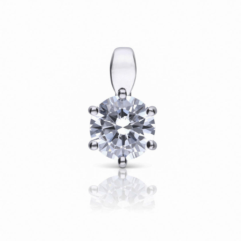 Diamonfire Six Claw Carat Pendant