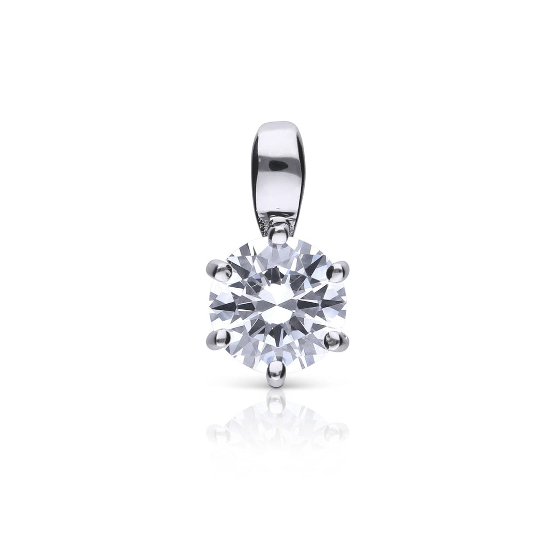 Diamonfire Six Claw Carat Pendant