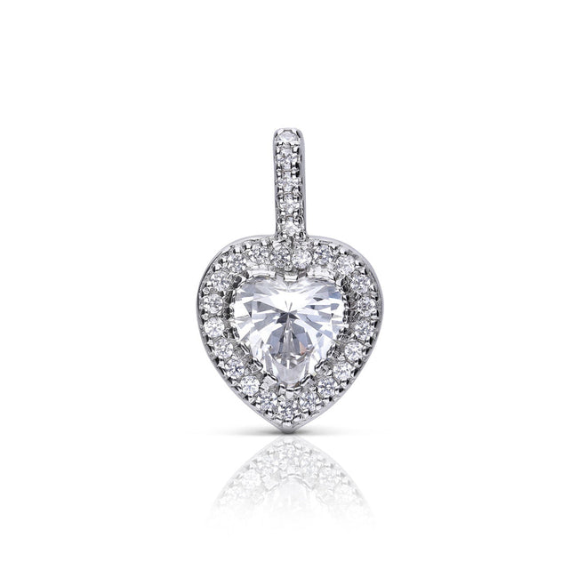 Diamonfire Heart Pave Set Pendant