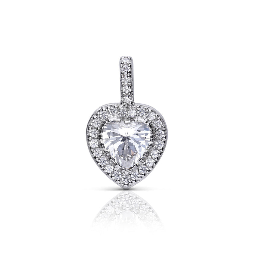 Diamonfire Heart Pave Set Pendant