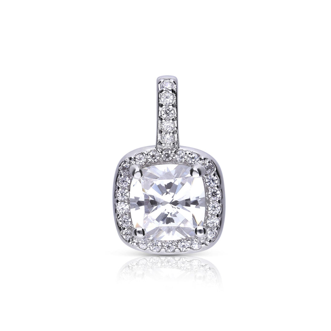 Diamonfire Square Pave Set Pendant