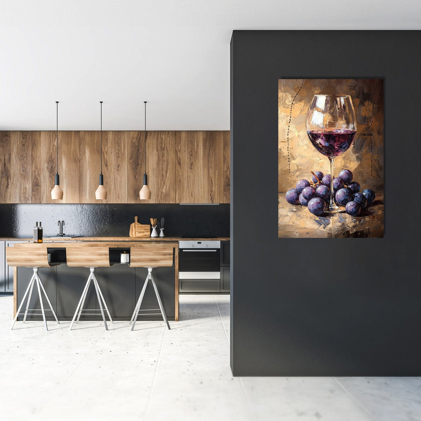 Grapes and Glass Canvas