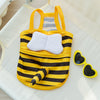 Dog Cute Bee Shape Swimsuit Suspenders Bifeet