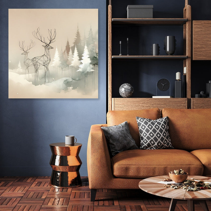 Melancholic Winter Reverie Canvas