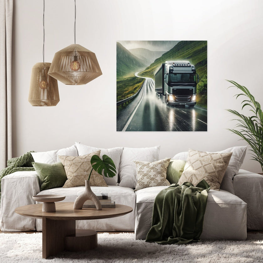 Highland Rain Drive Canvas