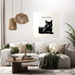 Mysterious Black Cat Canvas