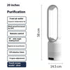 Anion Air Purification Fan Indoor Home Fan-free Blade Air Circulator Touch Screen Button