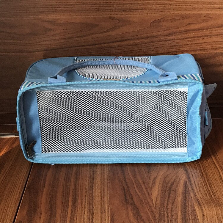 Haustier-Ausflugstasche Tragetasche Atmungsaktives Netz Verformungsfreier Teddy-Rucksack