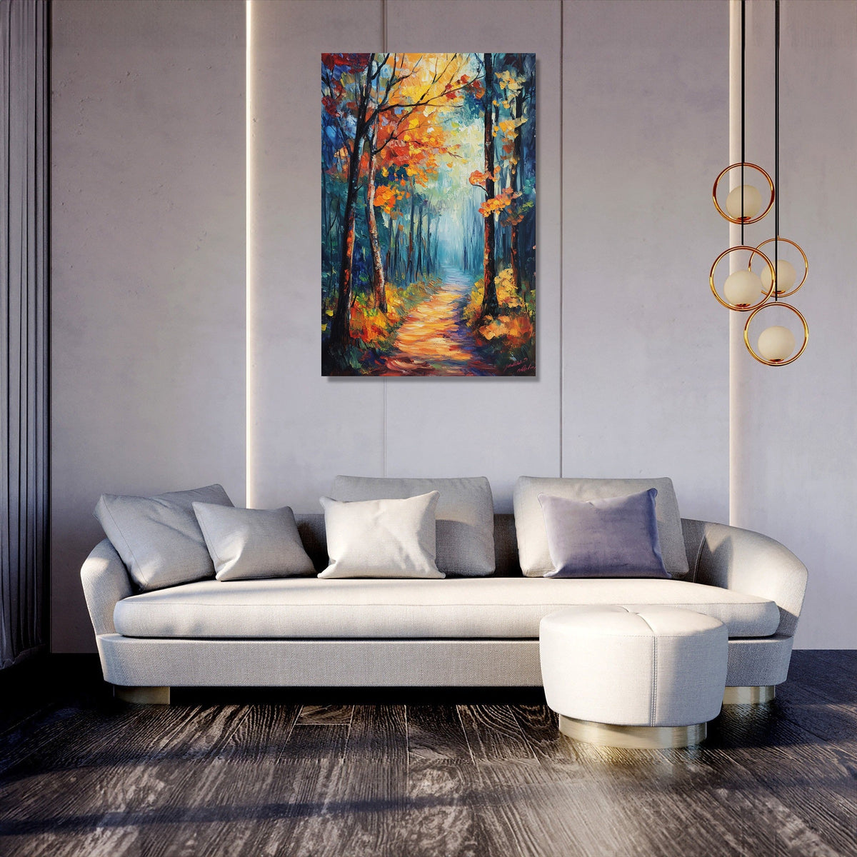 Enchanted Woodland Path Canvas