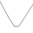 Diamonfire Diamond Cut Curb Chain with Extender 43cm-45cm