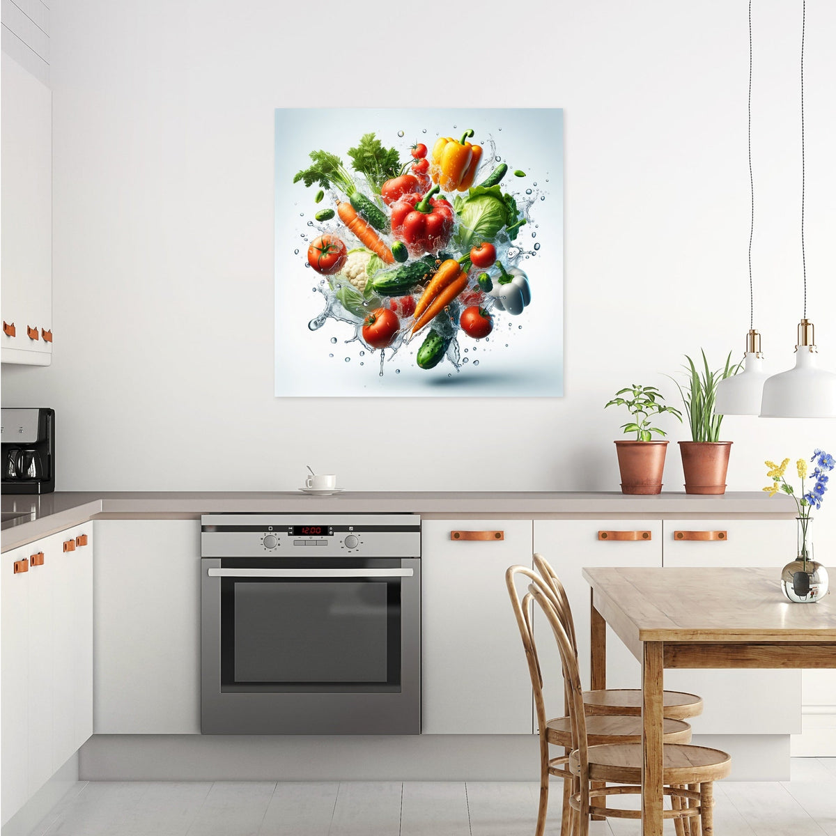 Vegetable Splash Symphony Canvas