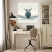 Serene Highland Cow Canvas