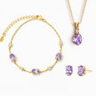 Essential Amethyst Schmuckset in 18k Gold Vermeil
