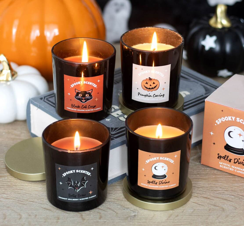 Gothic Gifts Bats Brew Midnight Mulberry Candle