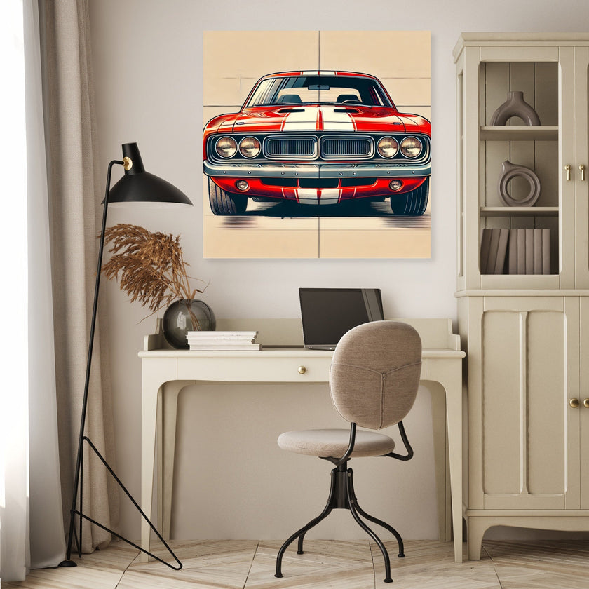 Classic Muscle Car Canvas