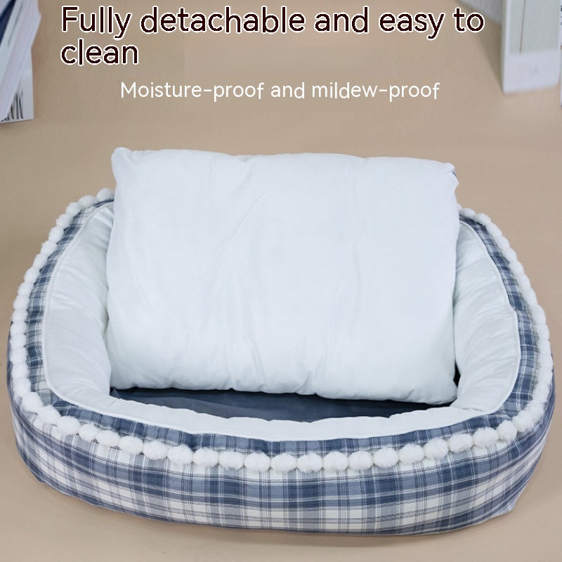 Cama térmica para perros, colchoneta para perros grandes, extraíble y lavable, universal para las cuatro estaciones