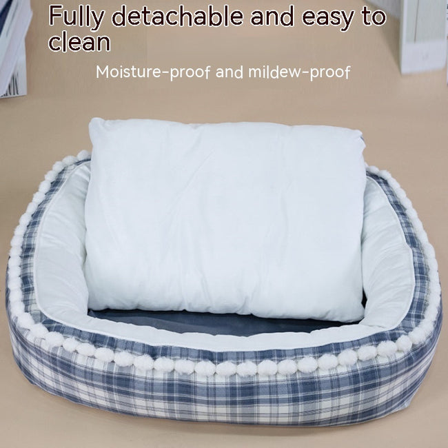 Kennel Winter Warm Dog Mat Pet Large Dog Removable And Washable Four Seasons Universal