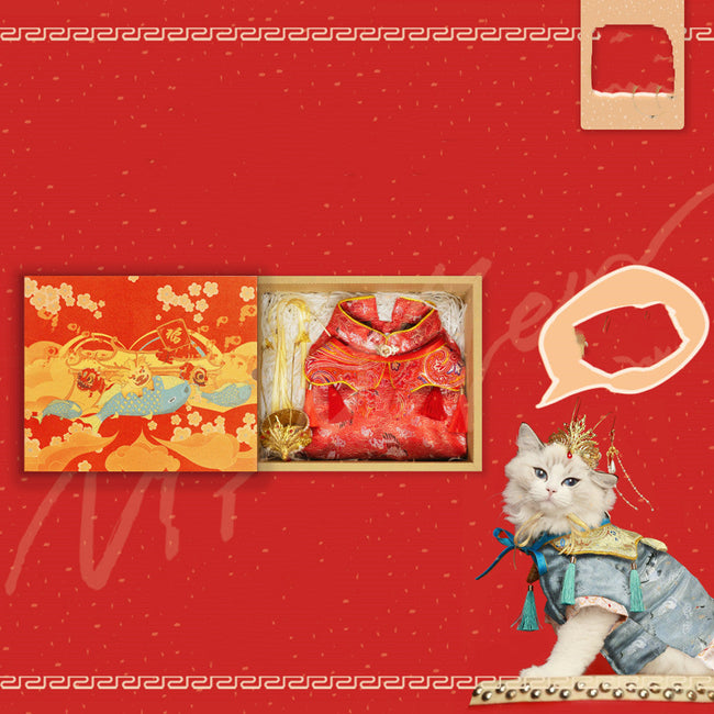 Neues Haustier-Hanfu-Kleider-Geschenkset