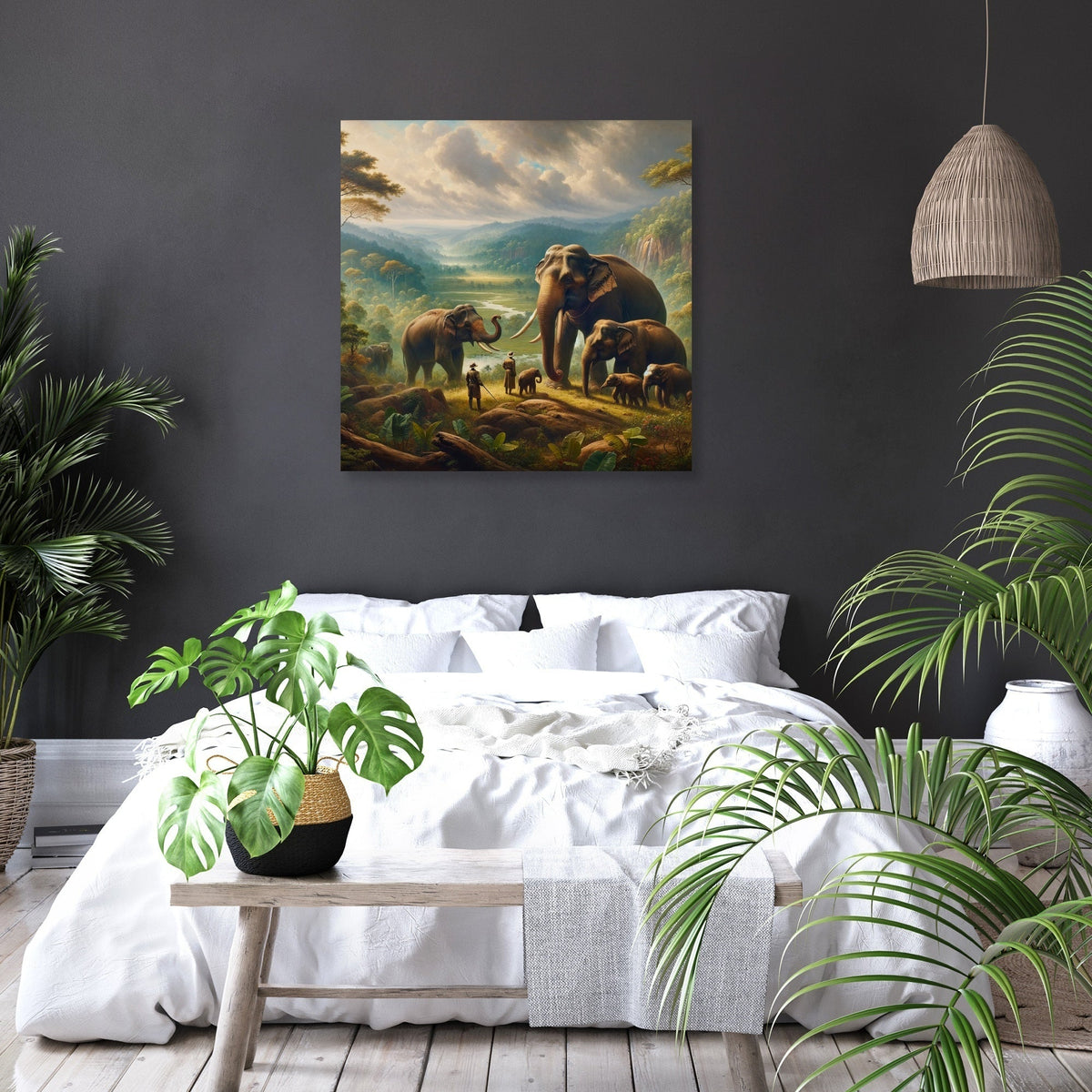 Elephant Majesty in Yala Canvas