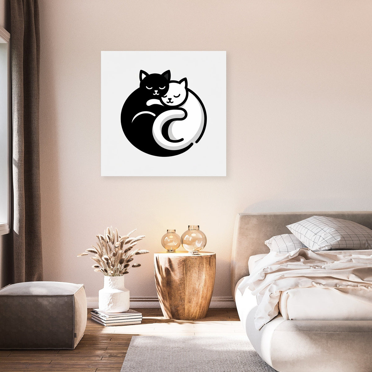 Cuddling Cats Canvas