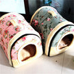 Home Pastoral Style Removable And Washable Thick Warm Cat And Dog Kennel