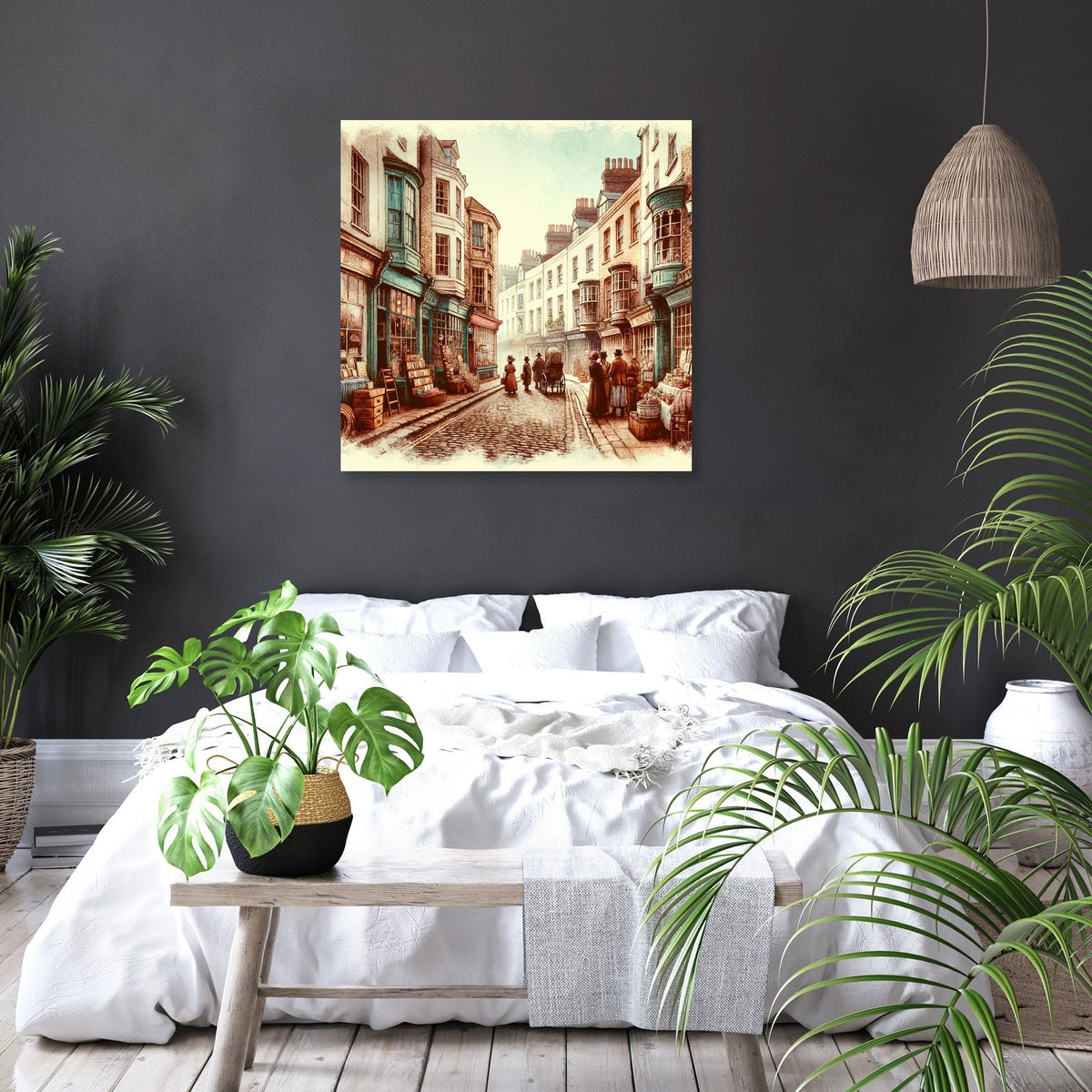 Vintage Lanes of Brighton Canvas