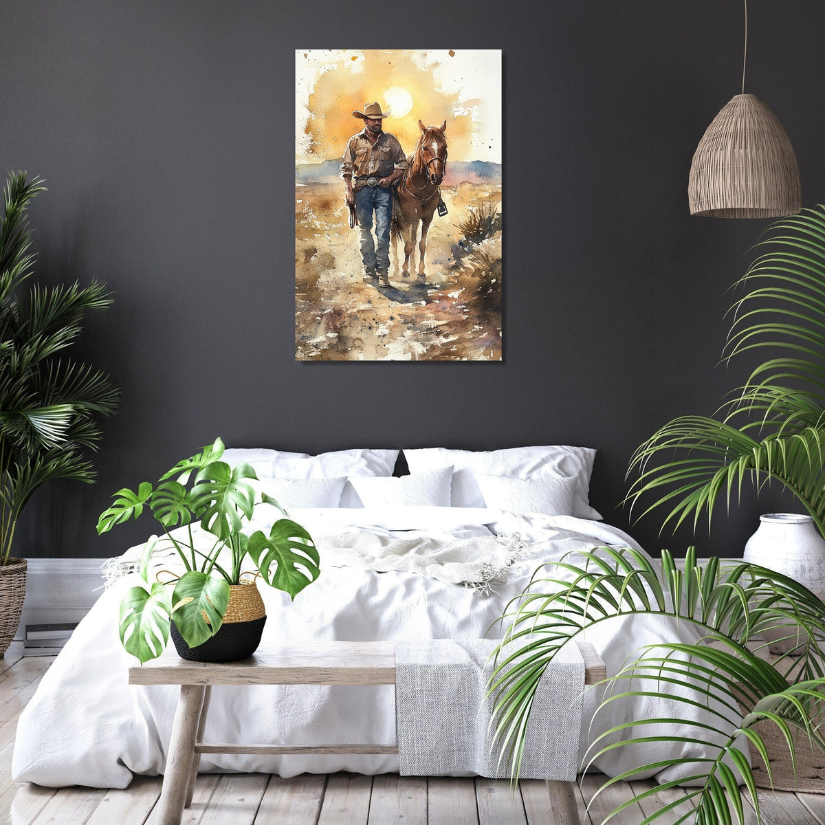 Outlaw's Sunset Canvas