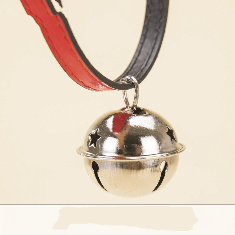 Neues Haustier-Halsband mit Pfotenabdruck, Knochen und Legierungsglocke