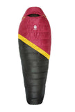 Sierra Designs Damen Nitro 20°F (-7°C) 800-Fill DriDaunenschlafsack - Regular - Sangria/Gelb/Torf