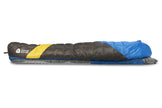 Sierra Designs Cloud 35°F (2°C) 800-Fill DriDown Sleeping Bag - Regular - Blue/Yellow/Peat