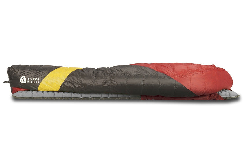 Sierra Designs Cloud 20°F (-7°C) 800-Fill DriDown Sleeping Bag - Regular - Red/Yellow/Peat