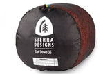 Sierra Designs Get Down 35°F (-3°C) 550-Fill DriDown Sleeping Bag - Regular - Red
