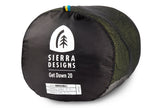Sierra Designs Get Down 20°F (-7°C) 550-Fill DriDown Sleeping Bag - Long - Green/White