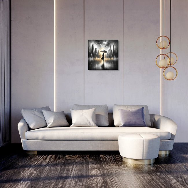 Umbrella in Urban Serenity Canvas