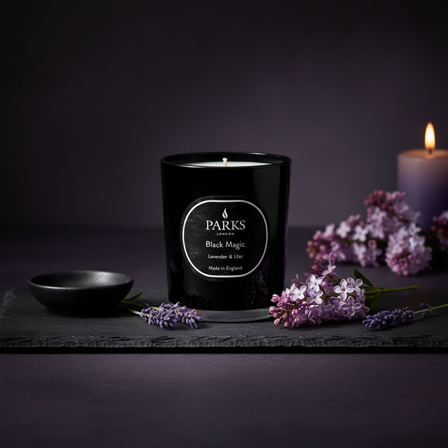VELA DE 1 MECHA LAVANDA Y LILA 180G