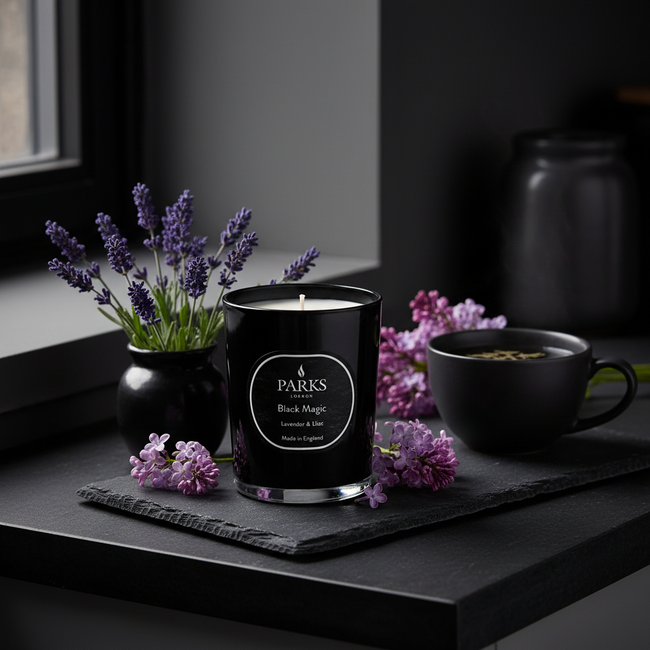VELA DE 1 MECHA LAVANDA Y LILA 180G
