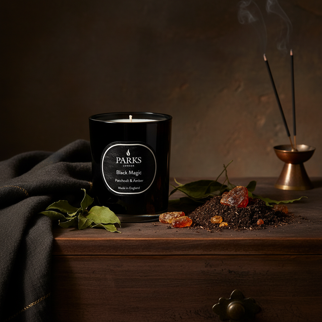 PATCHOULI & AMBER 1 WICK CANDLE 180G