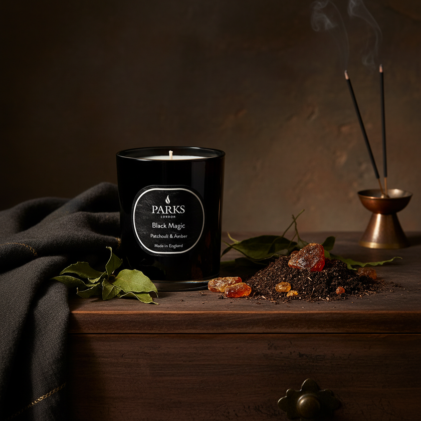 PATCHOULI & AMBER 1 WICK CANDLE 180G
