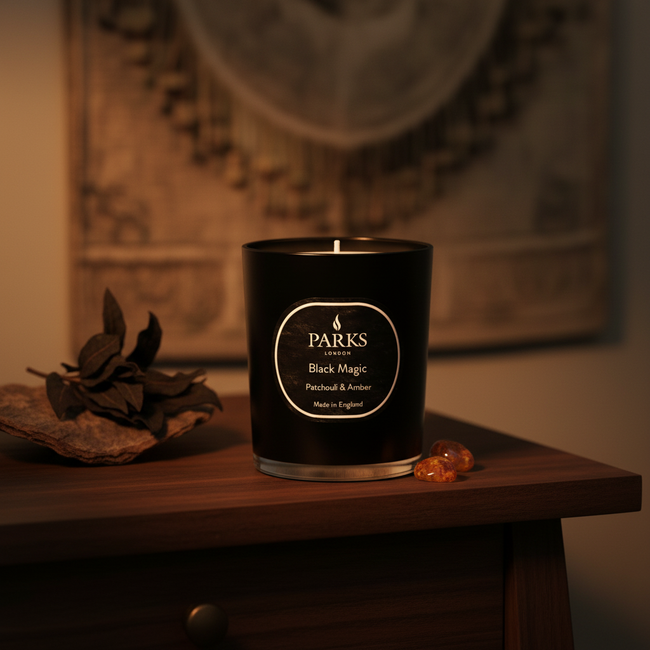 PATCHOULI & AMBER 1 WICK CANDLE 180G