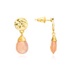 Classic Athena Kate Drop Earrings Peach Moonstone