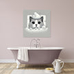 Frothy Crown Cat Canvas